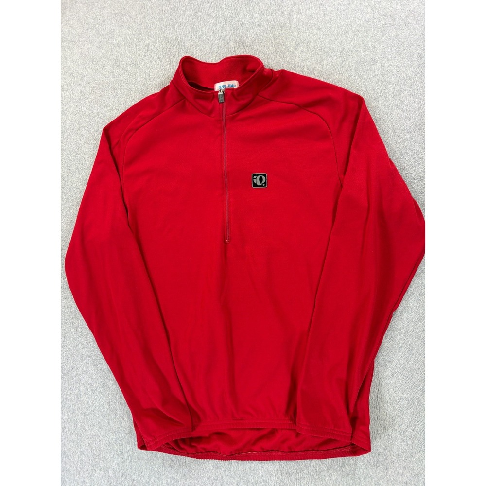 Pearl Izumi 1/2 Zip Long Sleeve Cycling Jersey (Men's XL) Red